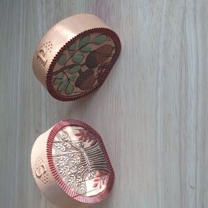 Vintage Hallmark Decorative Stamps with Brown and Green Accents